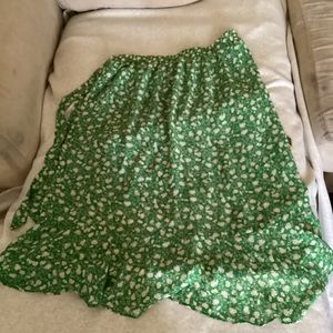 Cato floral wrap maxi skirt